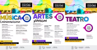 Talleres de msica, teatro, danza, y artes plsticas