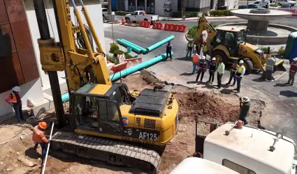 Reparacin de colector sanitario en Gran Va