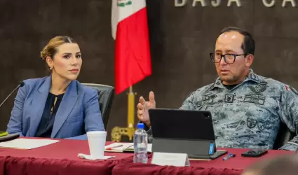 Mesa de Seguridad encabezada por la gobernadora Marina del Pilar