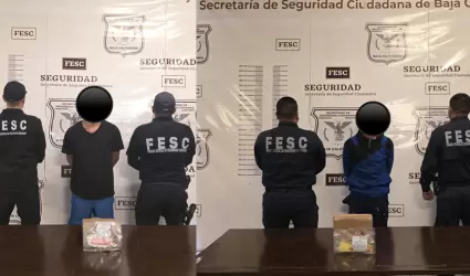 Narcomenudistas detenidos en Tijuana