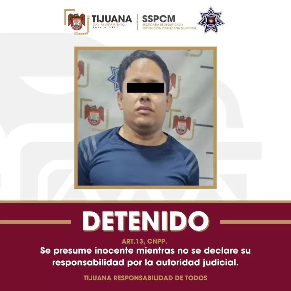 Detenido por violencia familiar en la colonia Jardn