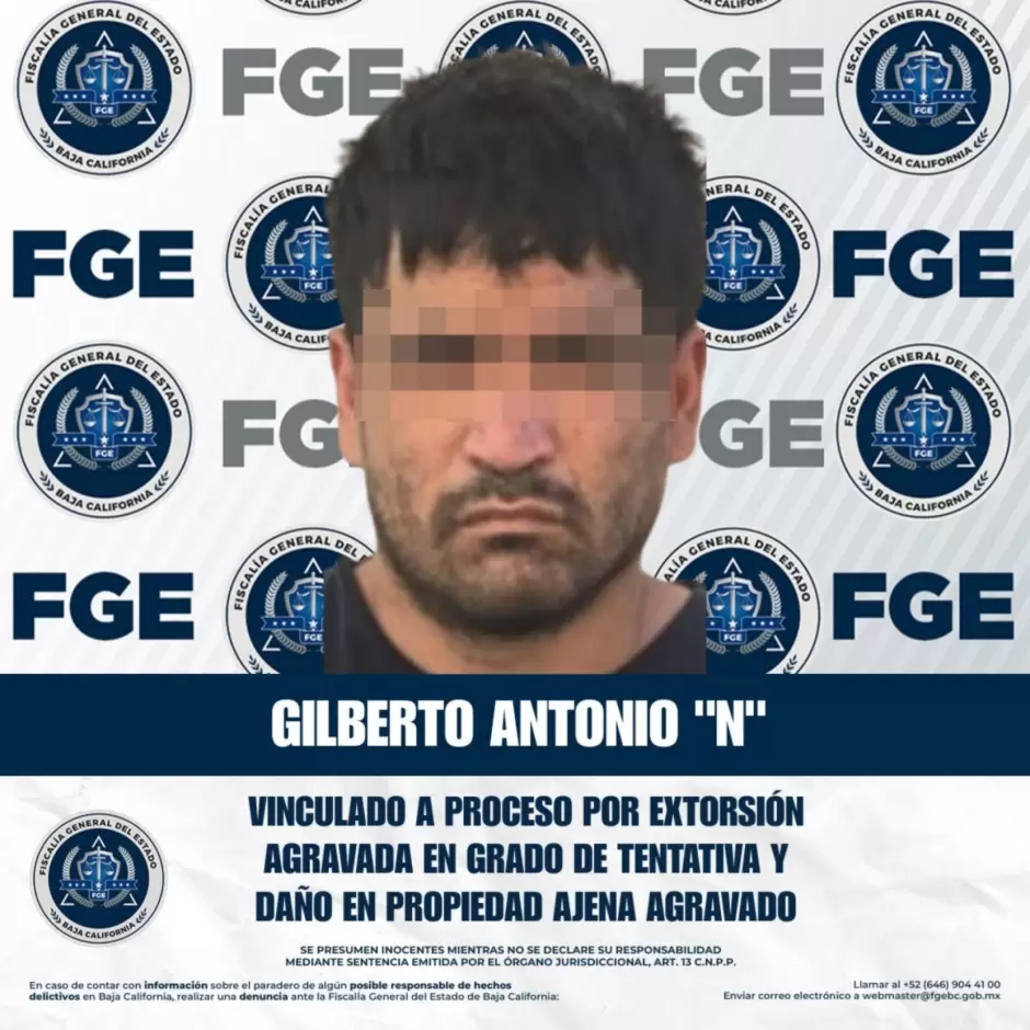 En prisin preventiva por extorsin agravada y daos en propiedad ajena