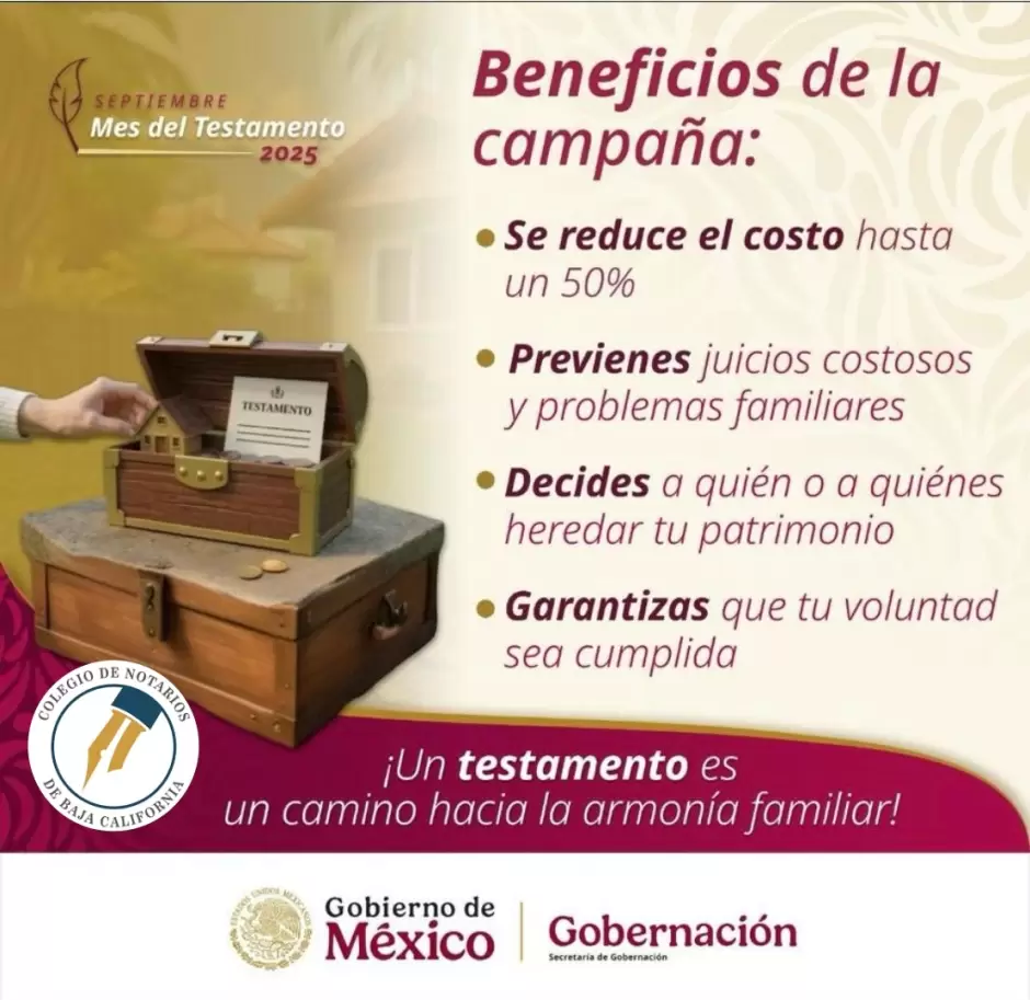 Campaa "Septiembre, Mes del Testamento"