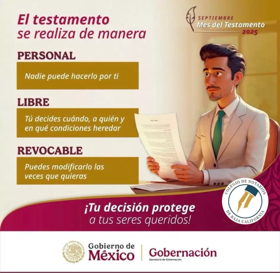 Campaa "Septiembre, Mes del Testamento"