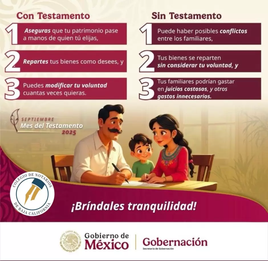 Campaa "Septiembre, Mes del Testamento"
