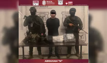 Detenido con metanfetamina en Tijuana