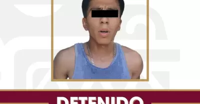 Presunto responsable de homicidio en Zona Centro