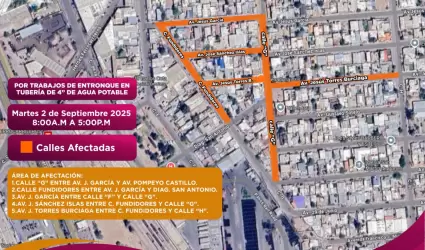 Cierres temporales de agua potable en Mexicali