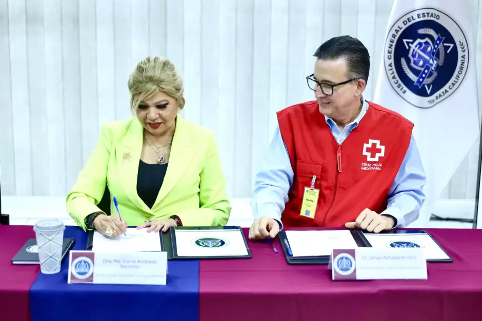 Fiscala General y Cruz Roja delegacin Baja California