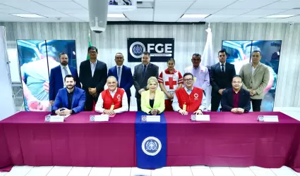 Fiscala General y Cruz Roja delegacin Baja California