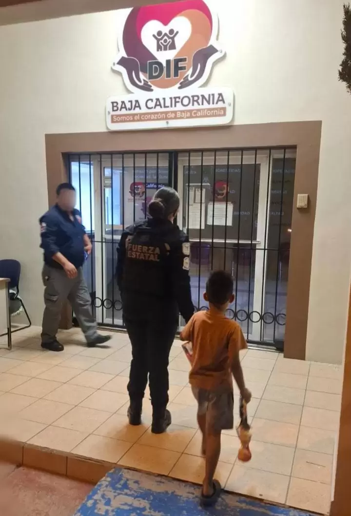 Menor en estado de vulnerabilidad en Tijuana