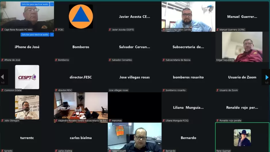 Sesin del Comit de Emergencias ante posible afectacin por la tormenta tropical Lorena