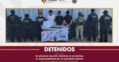 Detenidos con arma larga y cartulinas con amenazas