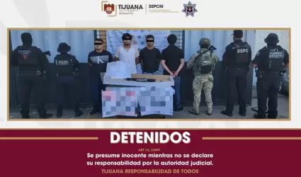 Detenidos con arma larga y cartulinas con amenazas