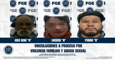Detenidos por los delitos de violencia familiar y abuso sexual