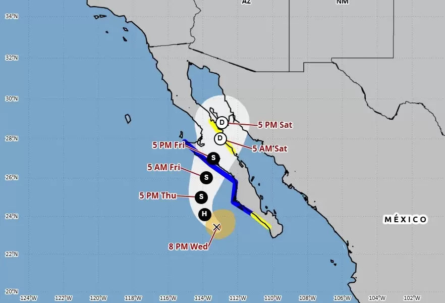 Monitoreo al huracn Lorena