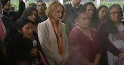 Chamana tzotzil realiza limpia a nueva presidenta del Senado