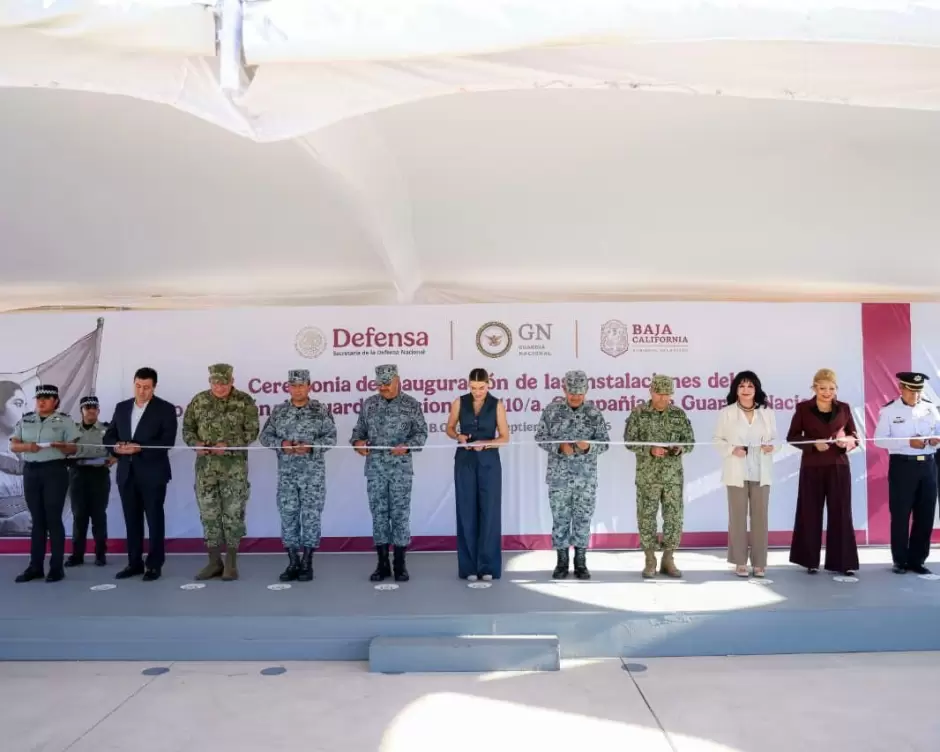 Marina del Pilar inaugura instalaciones de la Guardia Nacional en BC