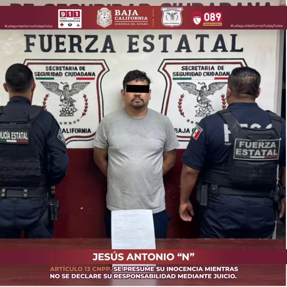 Detenido tras choque