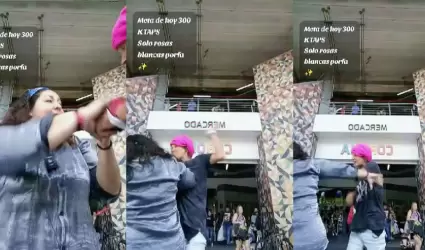 Extrajera agrede a joven