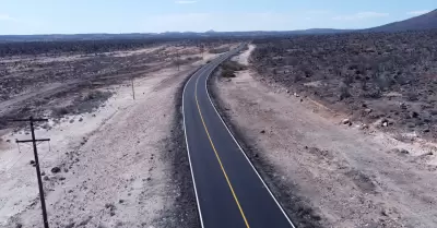 Carretera transpeninsular en Baja California.
