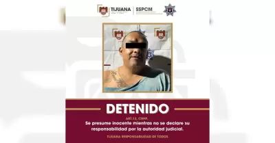 Detenido por violencia familiar