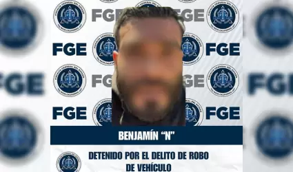Detenido por robo de vehculo en Tijuana
