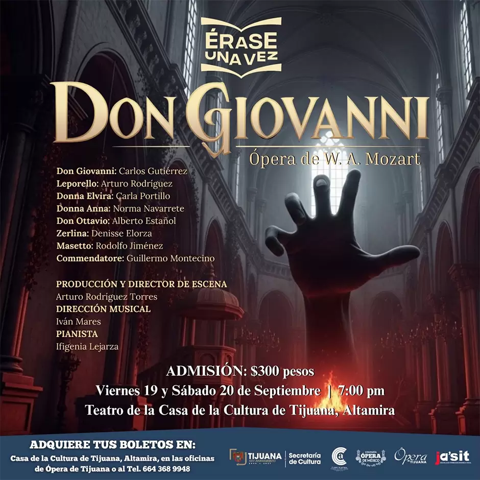 pera Don Giovanni celebra 25 aos de la pera de Tijuana