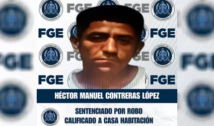 Sentenciado por robo calificado a casa habitacin