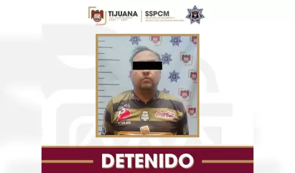 Presunto responsable de feminicidio en Tijuana