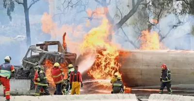 Explosin de pipa cargada con gas