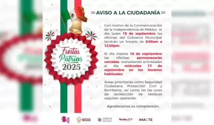 Oficinas del Gobierno de Tecate cerradas