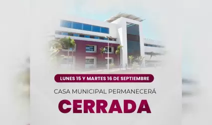 Das inhbiles lunes 15 y martes 16 de septiembre