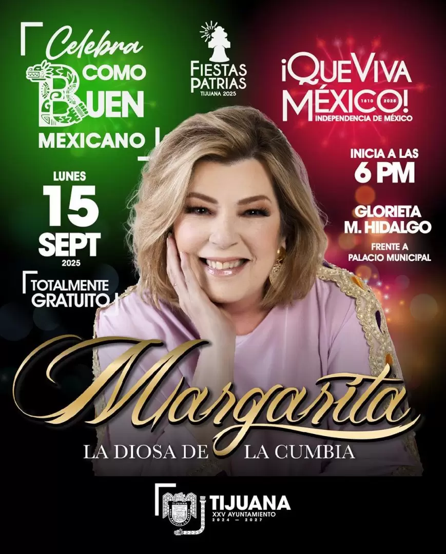 Celebracin Independencia de Mxico con Margarita 'La Diosa de la Cumbia'