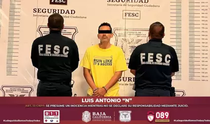 Detenido por violencia familiar en Tijuana