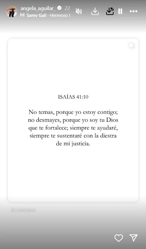 Supuesta indirecta de ngela Aguilar