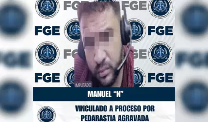 Vinculado a proceso por pederastia agravada