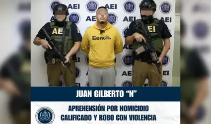 Acusado de homicidio calificado y robo con violencia