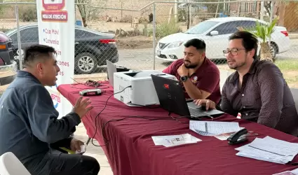 Mesa de atencin en Colonia Esperanza