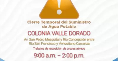 Suspensin programada de agua