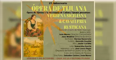 25 aniversario con Cavalleria Rusticana y Verbena Siciliana
