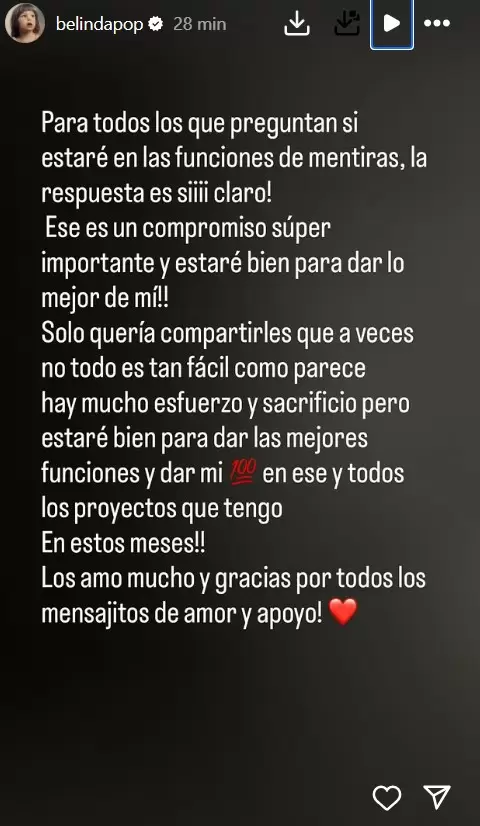 Belinda sufri una fuerte lesin en la pierna