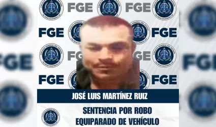 Sentenciado por robo de vehculo