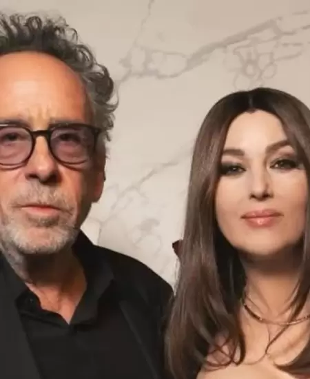 Tim Burton y Monica Bellucci