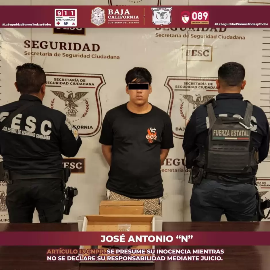 Detenidos con arma en Tijuana