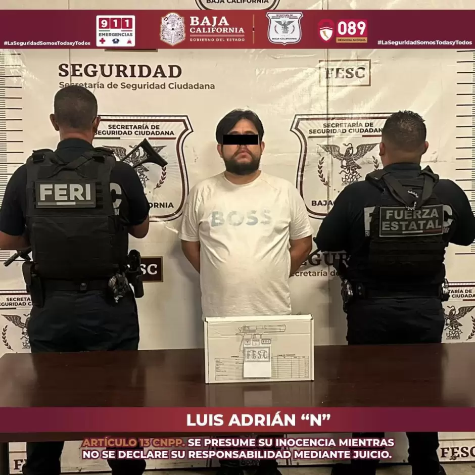 Detenidos con arma en Tijuana