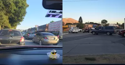 Choque entre tren y vehculo en el Blvd. Bentez