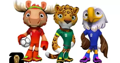 Maple, Zayu y Clutch, las mascotas del Mundial