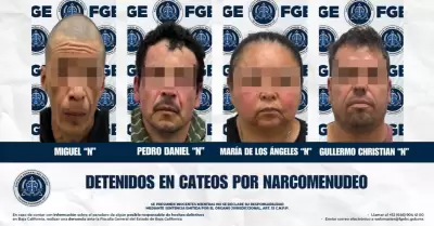 Detenidos en cateos por narcomenudeo