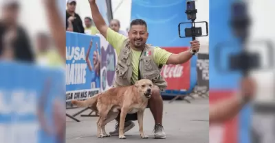 "Chicles", perrito maratonista de Tijuana